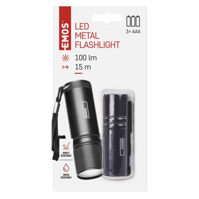 Latarka LED COB 3W, 100 lm 3x AAA