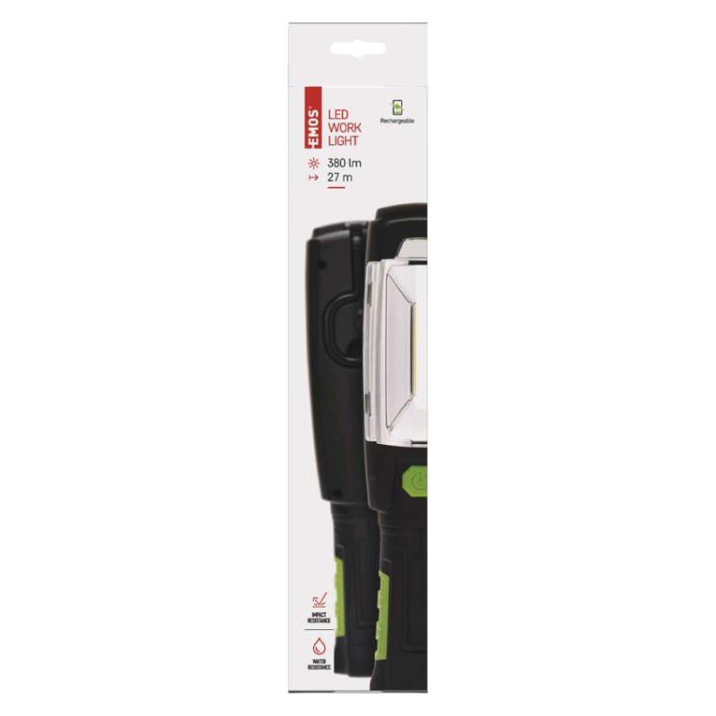COB LED + LED aufladbare Arbeitsleuchte P4518, 380 lm,2500 mAh