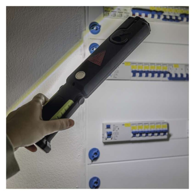 COB LED + LED uzlādējama lampa darbam P4525, 500 lm, 2000 mAh
