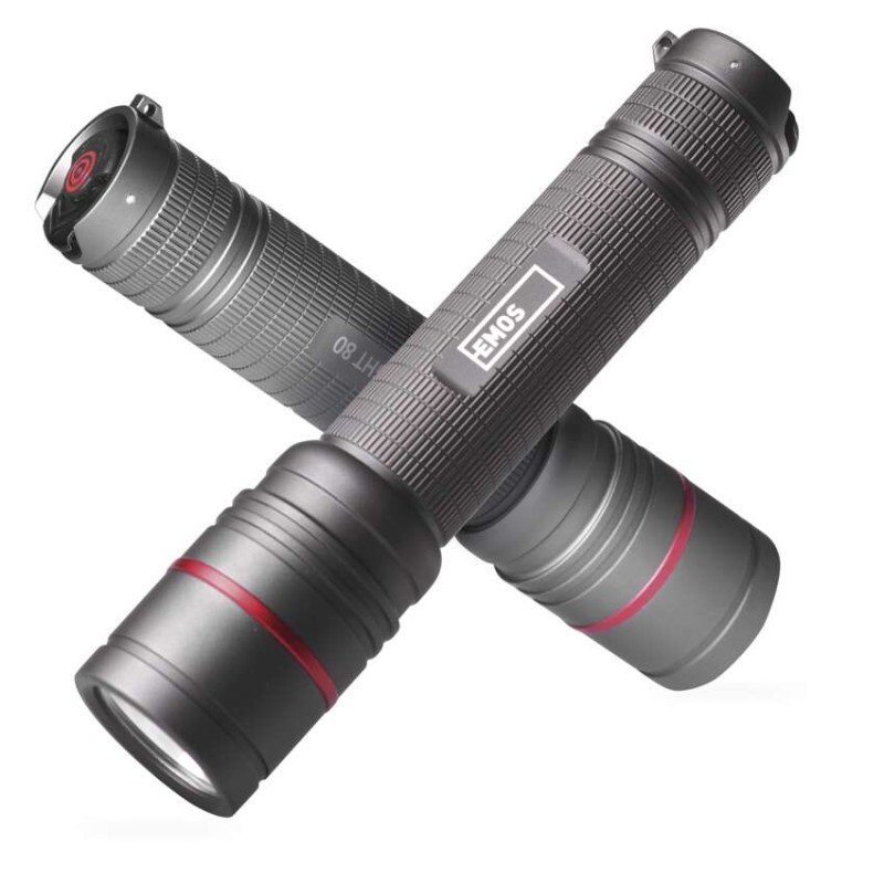 CREE LED Aufladbare Metall-Taschenlampe Ultibright 80, 600lm