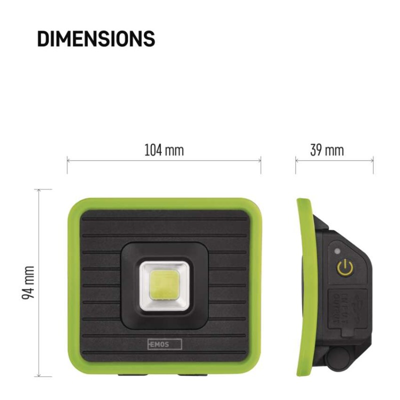 LED-töölamp laetav, P4539, 1000 lm, 2200 mAh