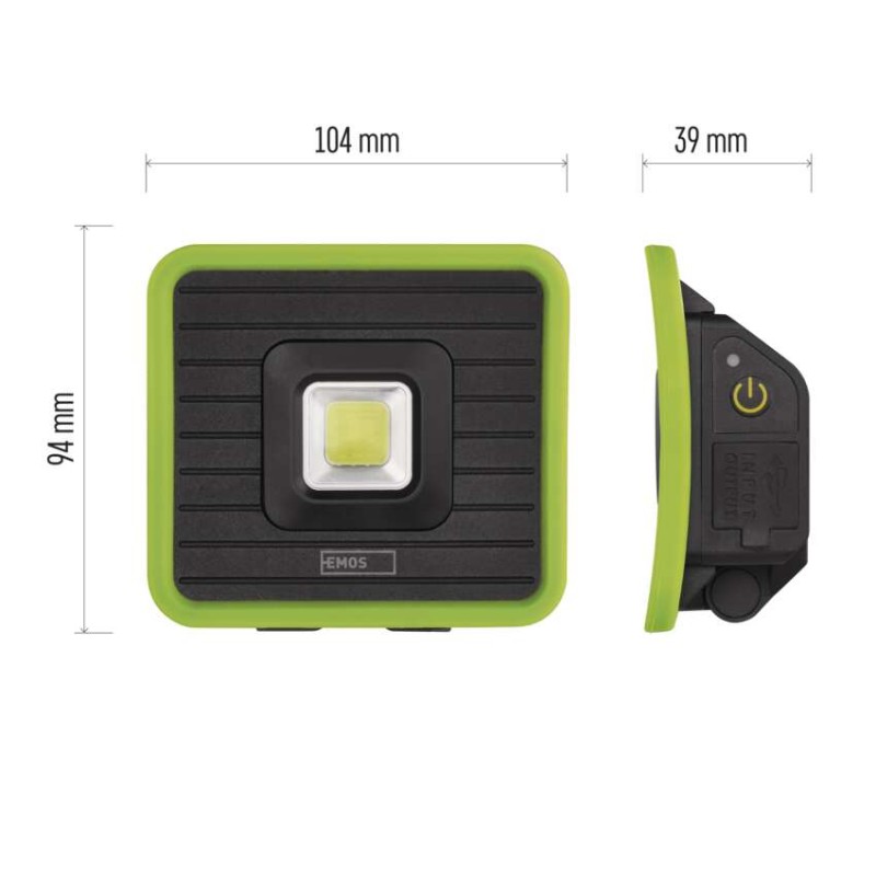 LED-töölamp laetav, P4539, 1000 lm, 2200 mAh