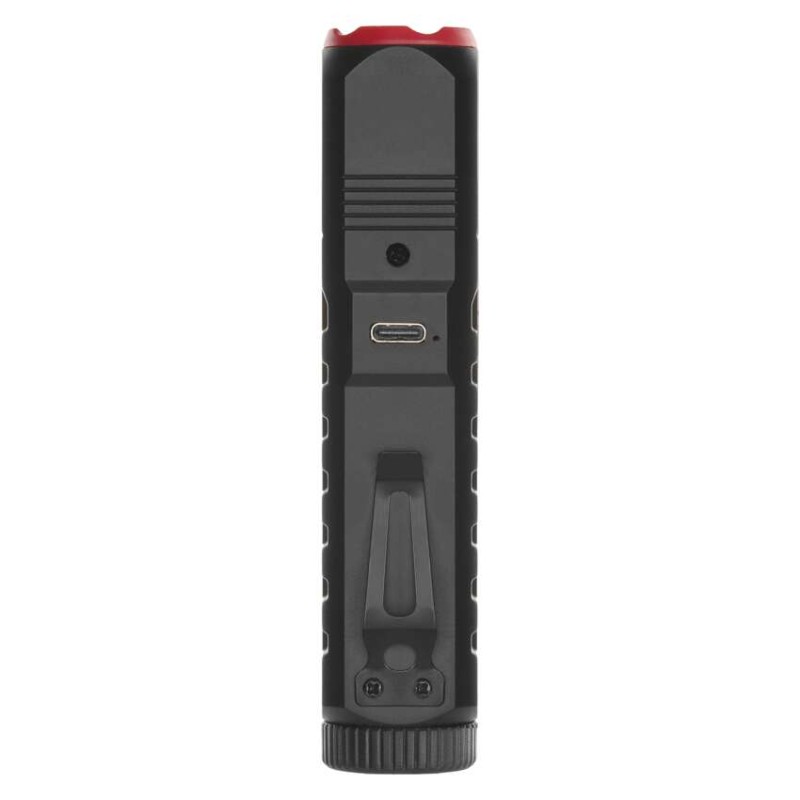 Wiederaufladbare LED-Taschenlampe aus Kunststoff P4720, 120 lm, 10 STCK., display box