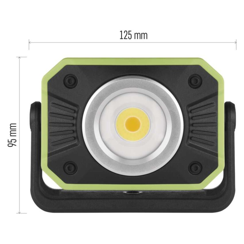 COB LED uzlādējama lampa darbam P4542, 900 lm, 4400 mAh