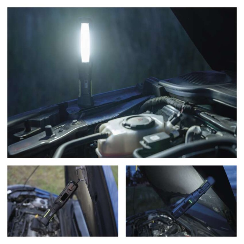 COB LED+LED uzlādējams lukturītis P4544, 800 lm, 2000 mAh