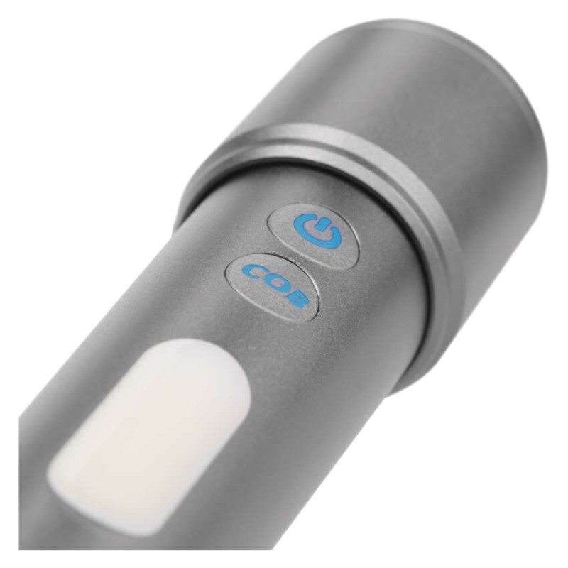 Ročna LED svetilka, 600 lm, 1 200 mAh, kovinska