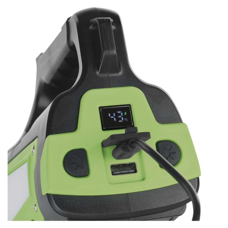 Latarka ładowalna LED + LED COB, 850 lm, 8000 mAh