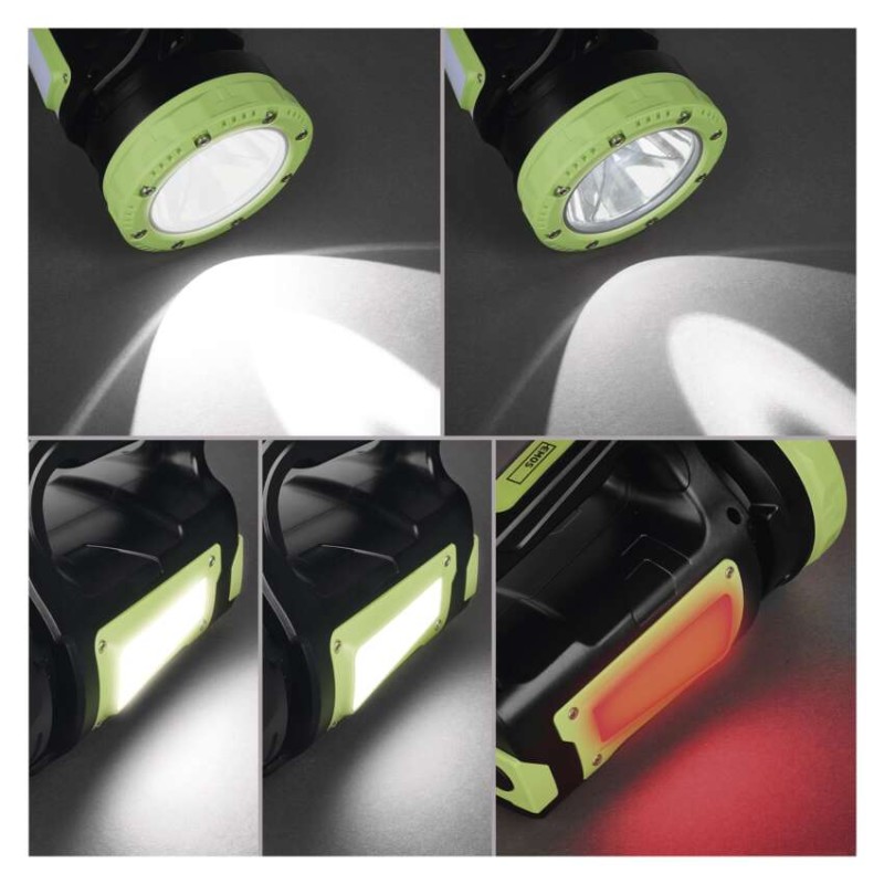 Latarka ładowalna LED + LED COB, 850 lm, 8000 mAh
