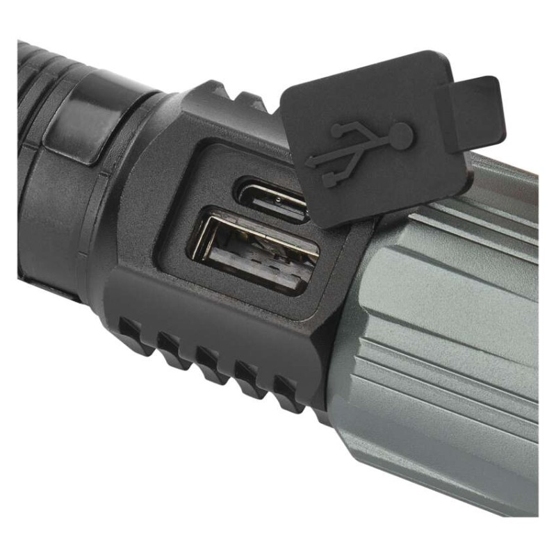 Latarka metalowa LED 1200 lm, 2200 mAh, ładowalna