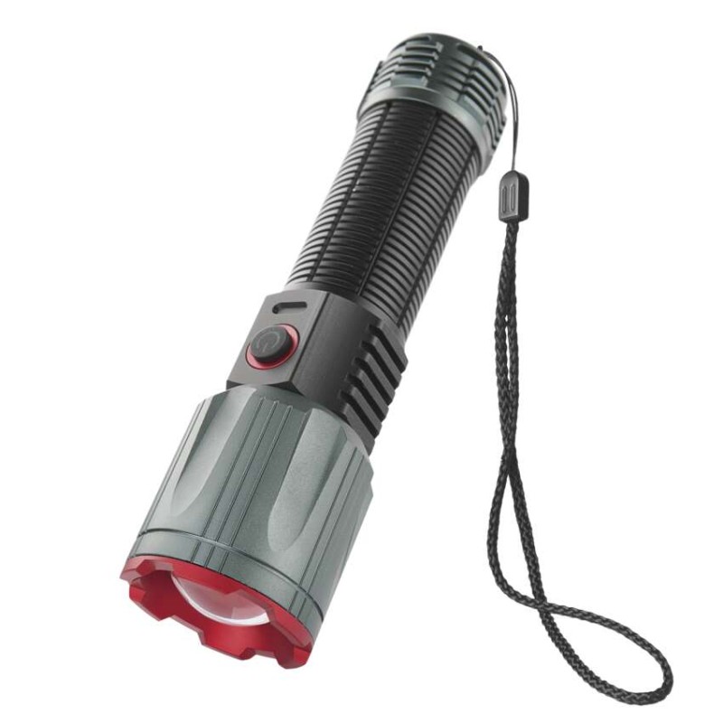 Latarka metalowa LED 3000 lm, 5000 mAh, ładowalna