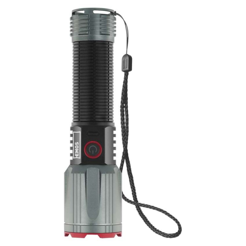 Latarka metalowa LED 3000 lm, 5000 mAh, ładowalna