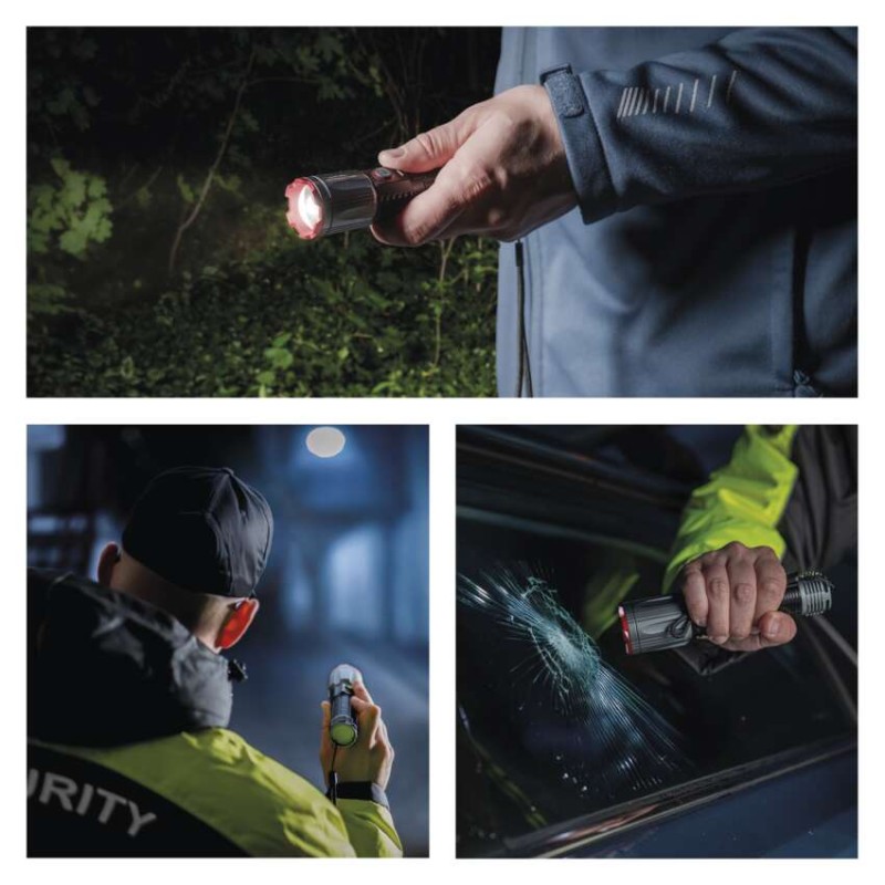 Latarka metalowa LED 3000 lm, 5000 mAh, ładowalna