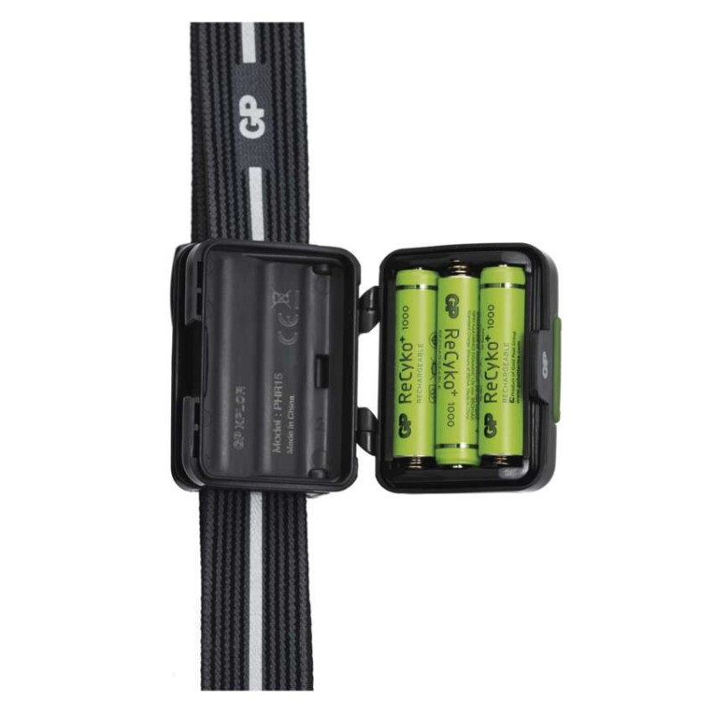 CREE LED nabíjecí čelovka GP Xplor PHR15, 300 lm