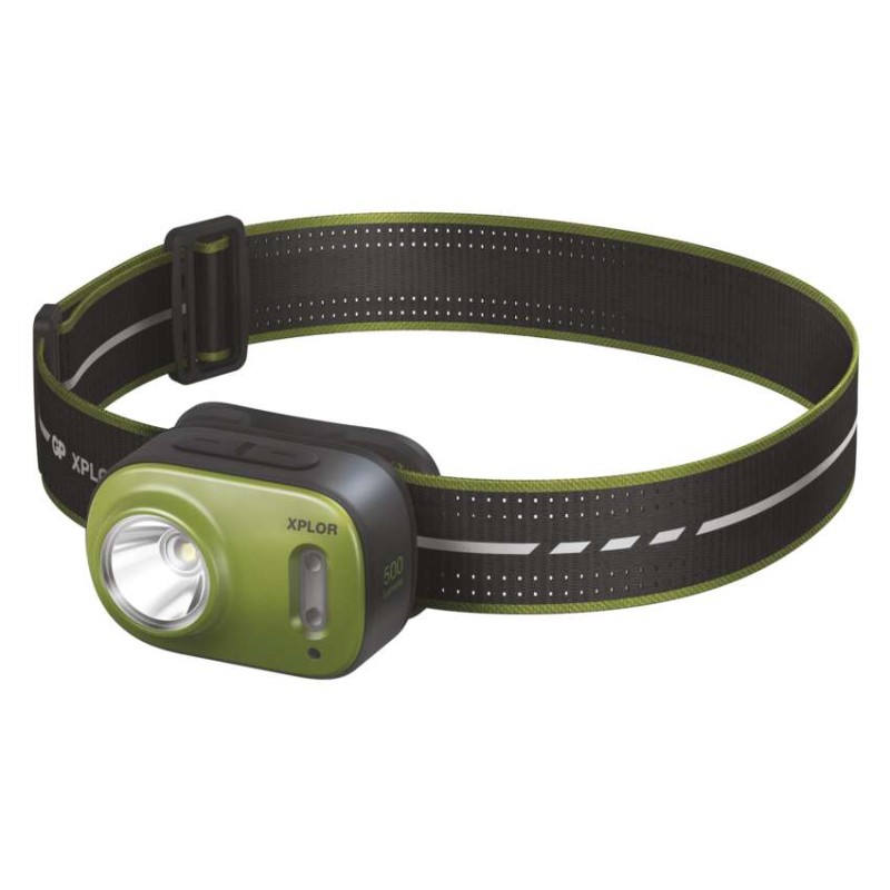 LED Fejlámpa GP Xplor PHR17, 500 lm