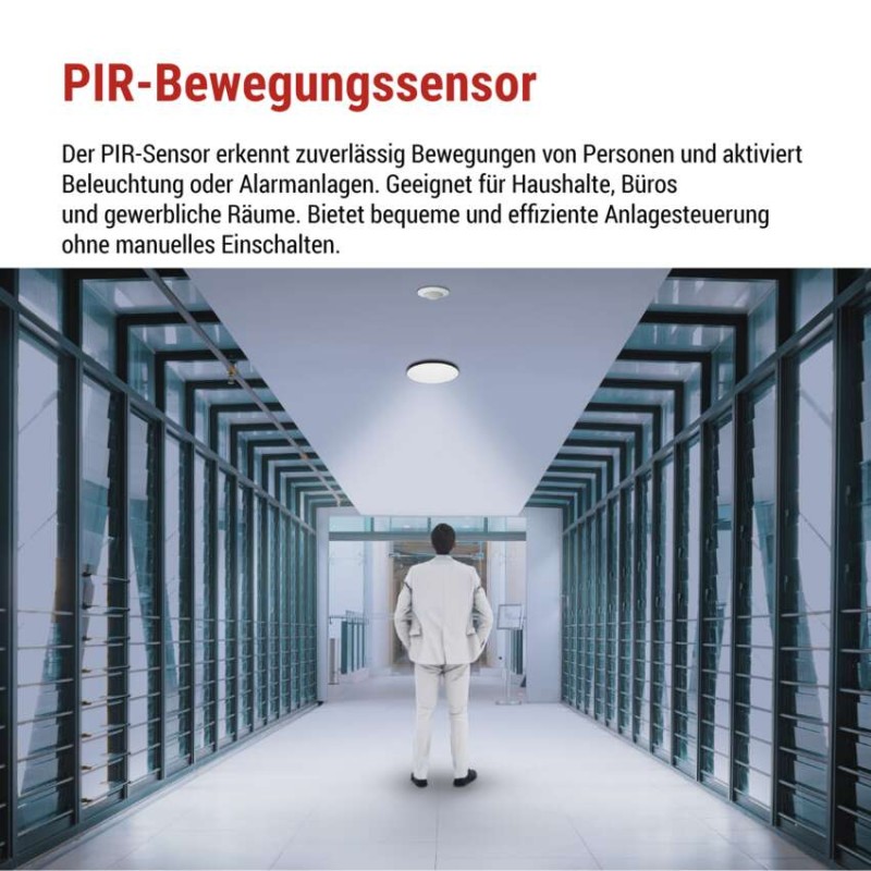 Bewegungsmelder (PIR-Sensor) IP20 1200W Weiss