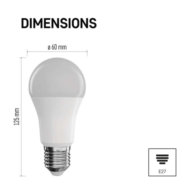 Set GoSmart: 3x LED Lampe E27 / 11W / RGB / dimmbar / WiFi