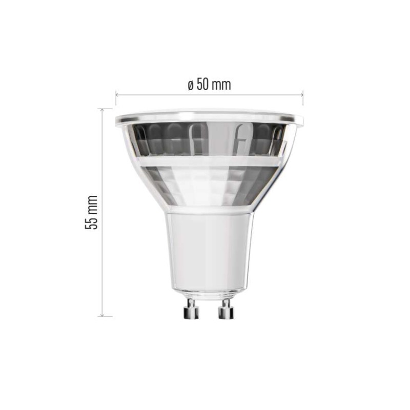 LED žarnica Classic MR16 srebro/ GU10 / 3 W (32 W) / 345 lm / Nevtralna bela