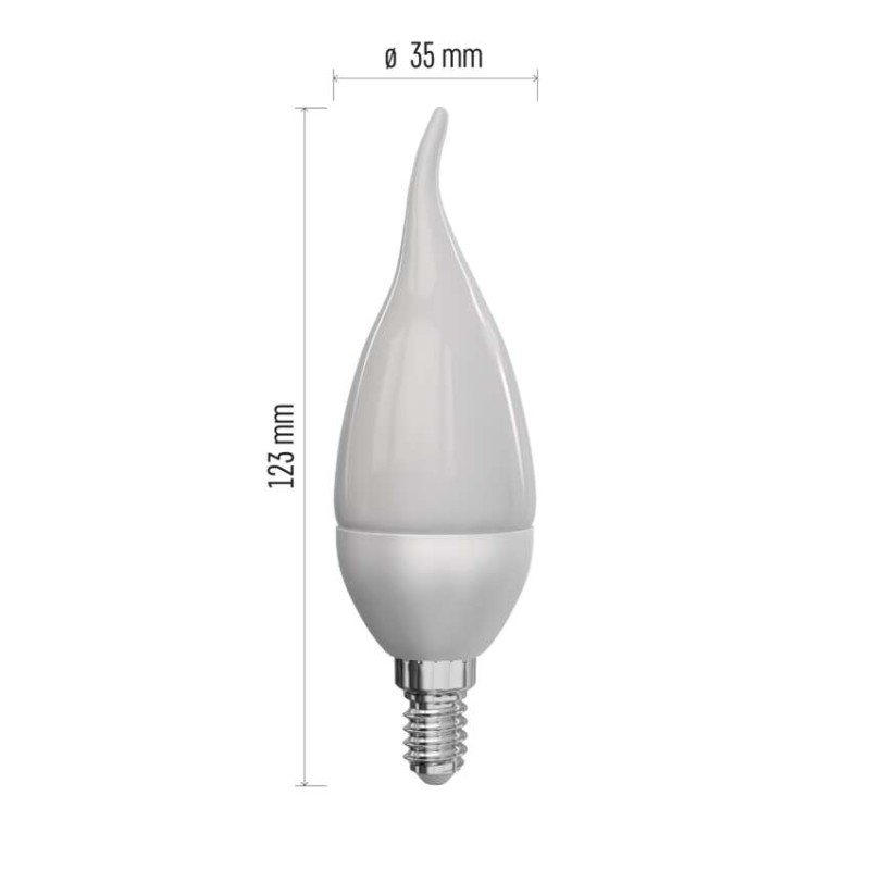 LED žárovka Classic svíčka / E14 / 5,2 W (40 W) / 470 lm / teplá bílá