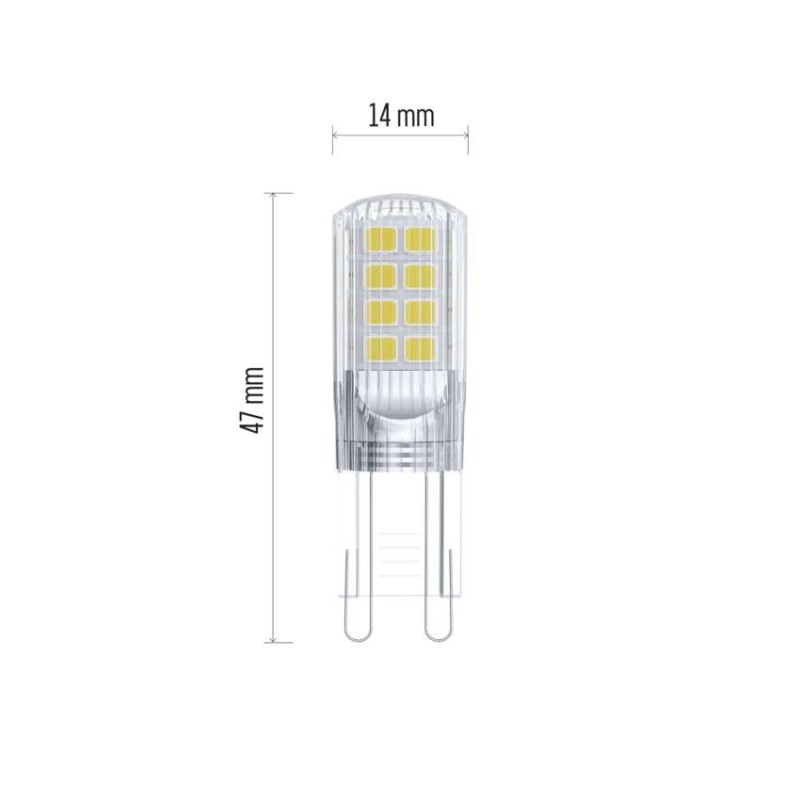 LED spuldze Classic JC / G9 / 2,5 W (32 W) / 350 lm / neitrāli balta