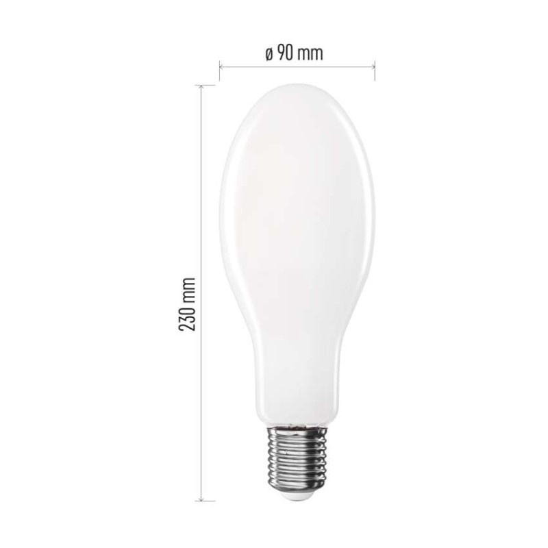 LED Lampe Filament ED90 / E40 / 36 W (327 W) / 6 000 lm / Neutralweiß