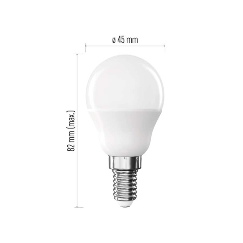 LED Lampe Basic Mini Globe / E14 / 5,5 W (40 W) / 470 lm / Neutral Weiß