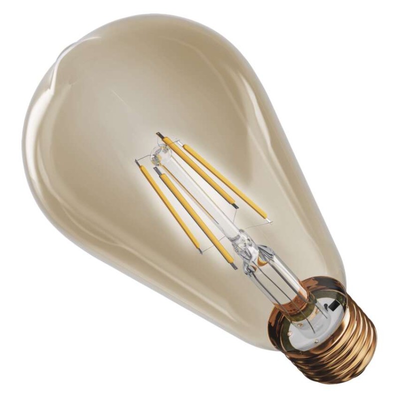 Żarówka LED Vintage ST64 / E27 / 4,5 W (40 W) / 420 lm / 420 lm / Ciepła biel