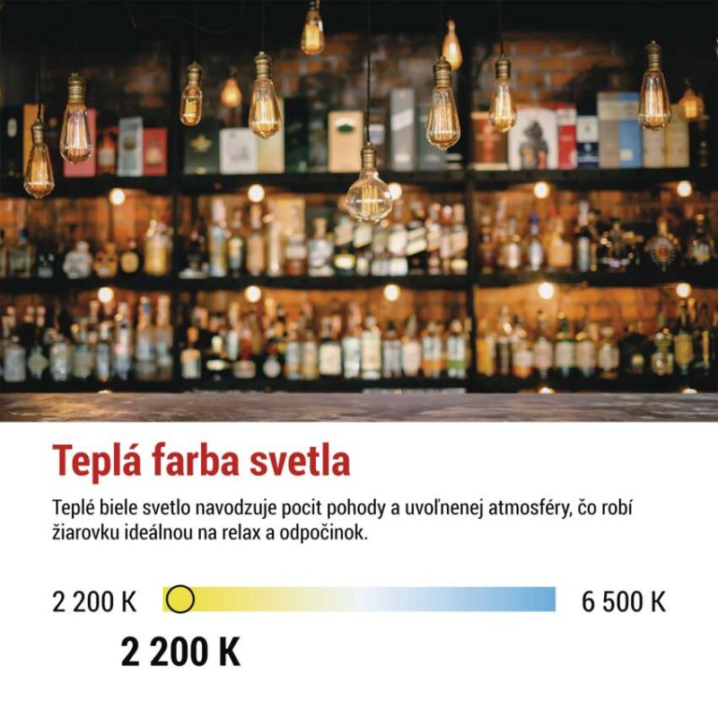 LED žiarovka Vintage A60 / E27 / 4,5 W (40 W) / 420 lm / Teplá biela