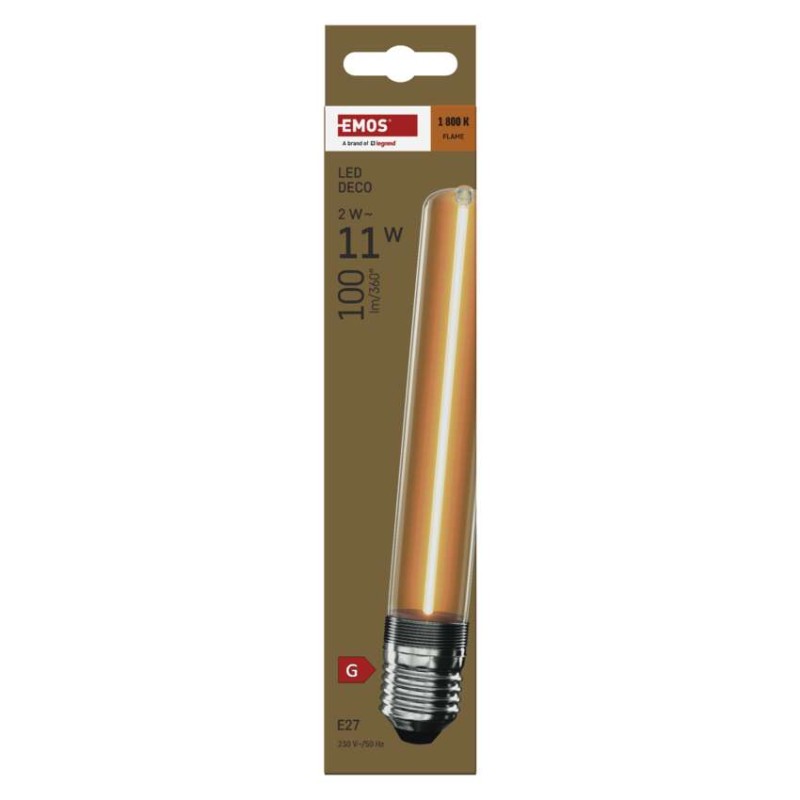 LED žarnica DECO T30 / E27 / 2 W (11 W) / 100 lm / flame