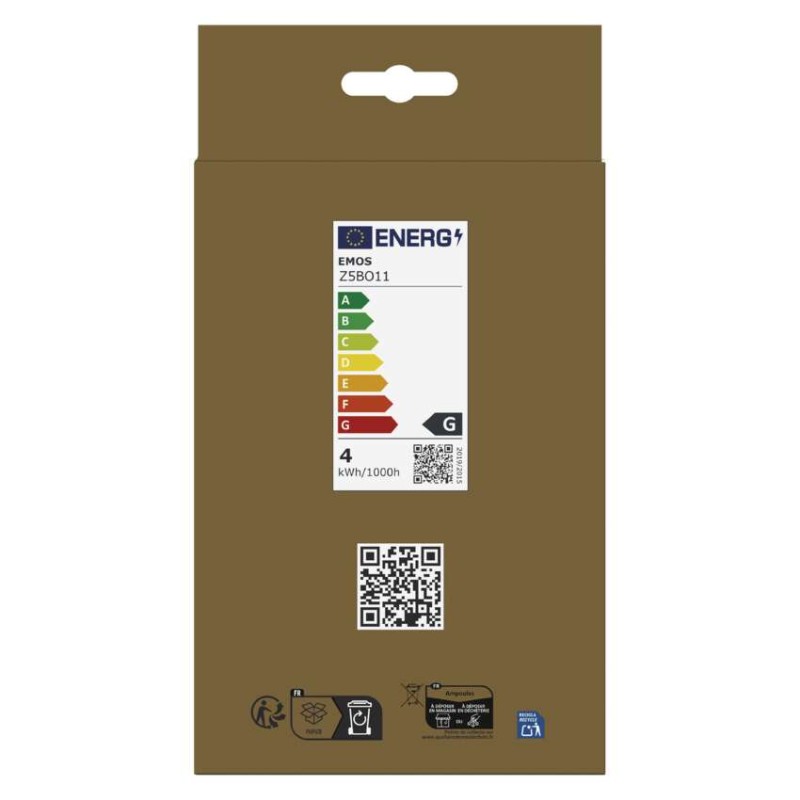 LED žiarovka DECO G130OA / E27 / 4 W (22 W) / 220 lm / flame