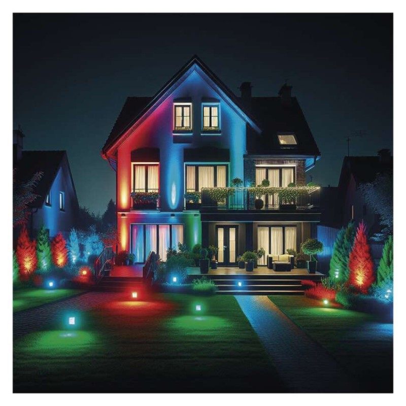 GOSMART LED prožektor 20W, 1720 lm, RGB+CCT, IP65