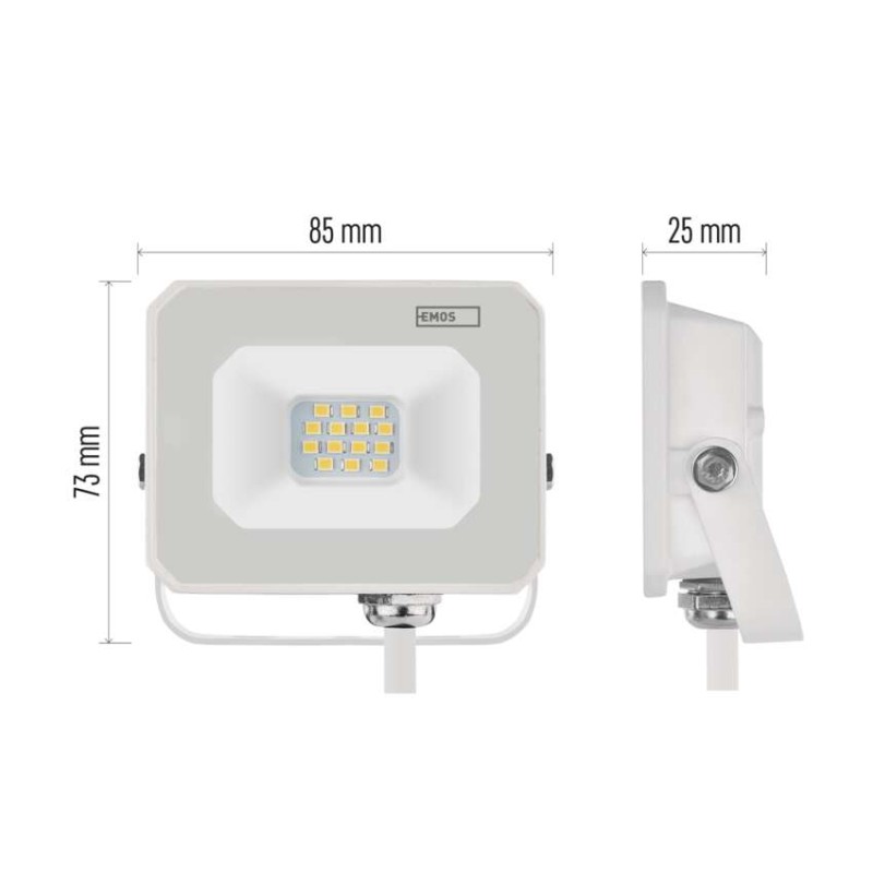 LED reflektor SIMPO 10 W, weiß, neutralweiß