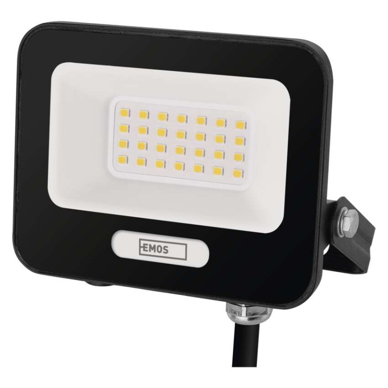 LED reflektor GLARO 20W, črni, IP65, 2000 lm, nevtralna bela