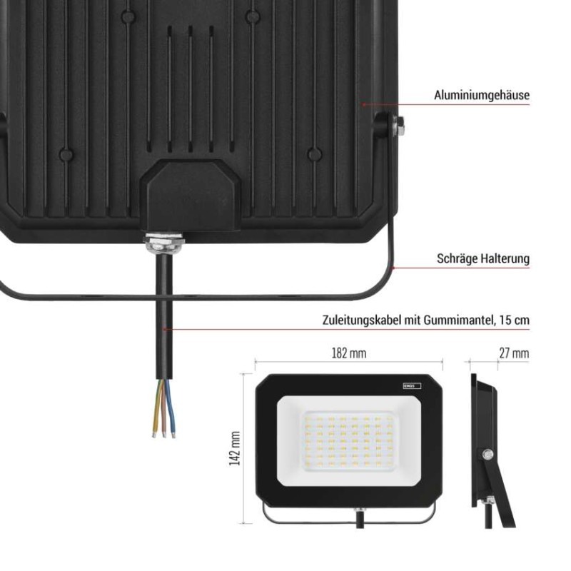 LED reflektor SIMPO 50 W neutralweiß