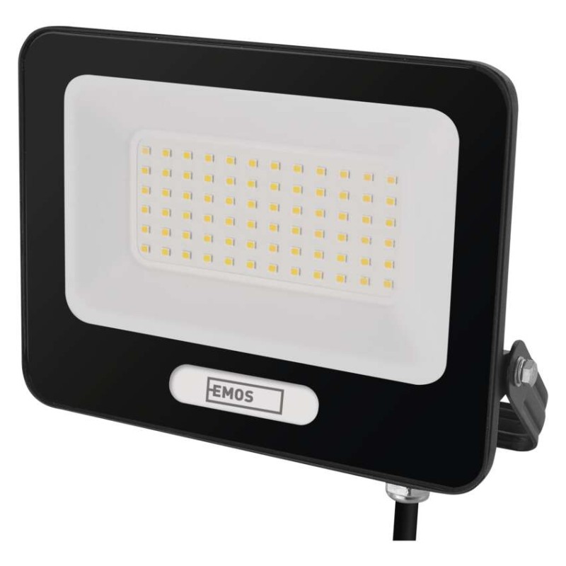 LED reflektor GLARO 50W, schwarz, IP65, 5000 lm, neutralweiß