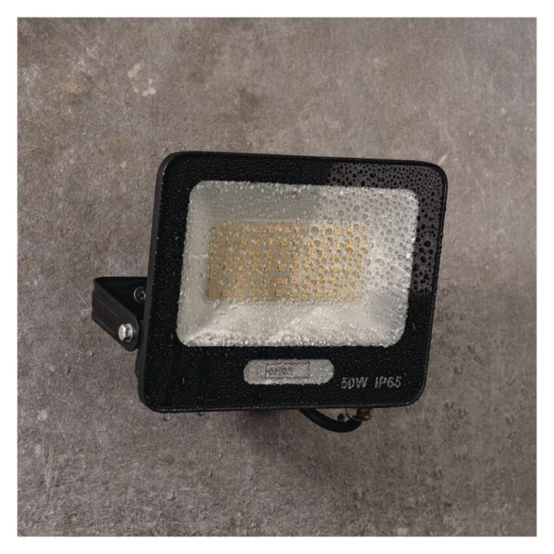 LED reflektor GLARO 50W, schwarz, IP65, 5000 lm, neutralweiß