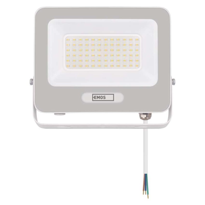 LED reflektor GLARO 50W, weiß, IP65, 5000 lm, neutralweiß