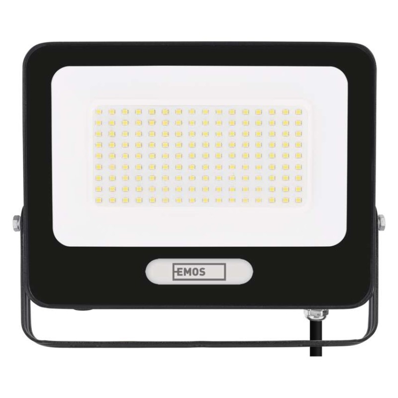 LED reflektor GLARO 100W, schwarz, IP65, 10000 lm, neutralweiß