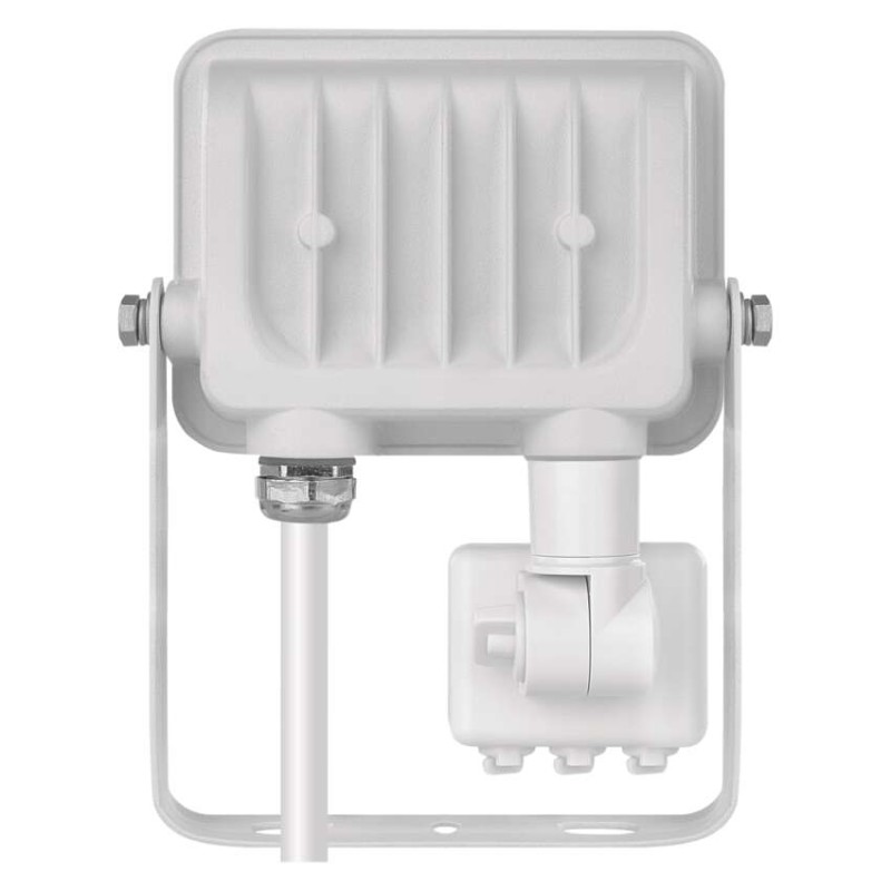 Naświetlacz LED GLARO PIR 10 W, biały, IP54, 1000 lm, neutralna biel