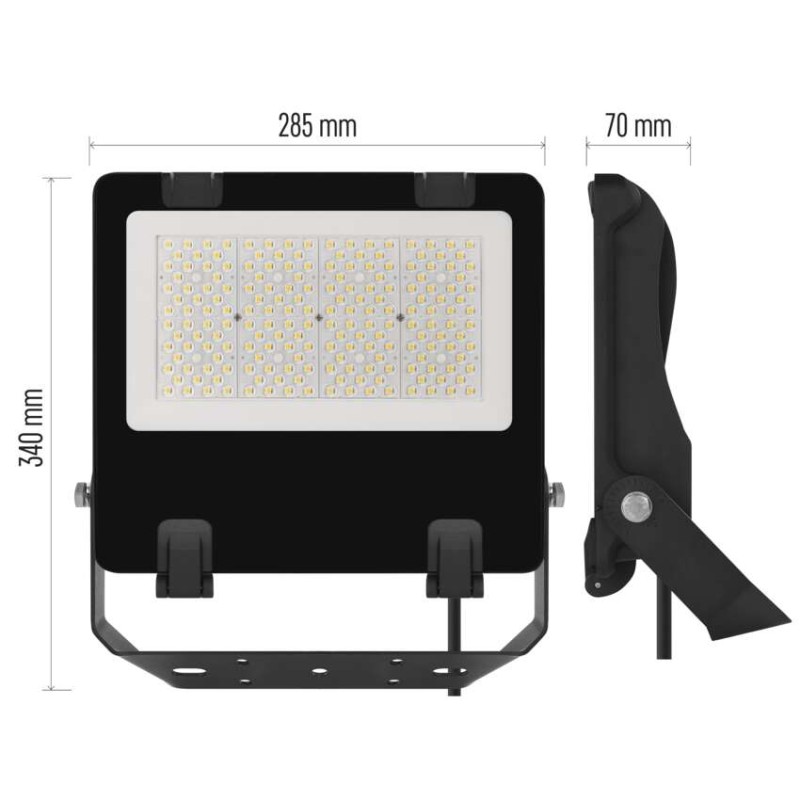 LED-Strahler AVENO schwarz, 100W neutralweiß