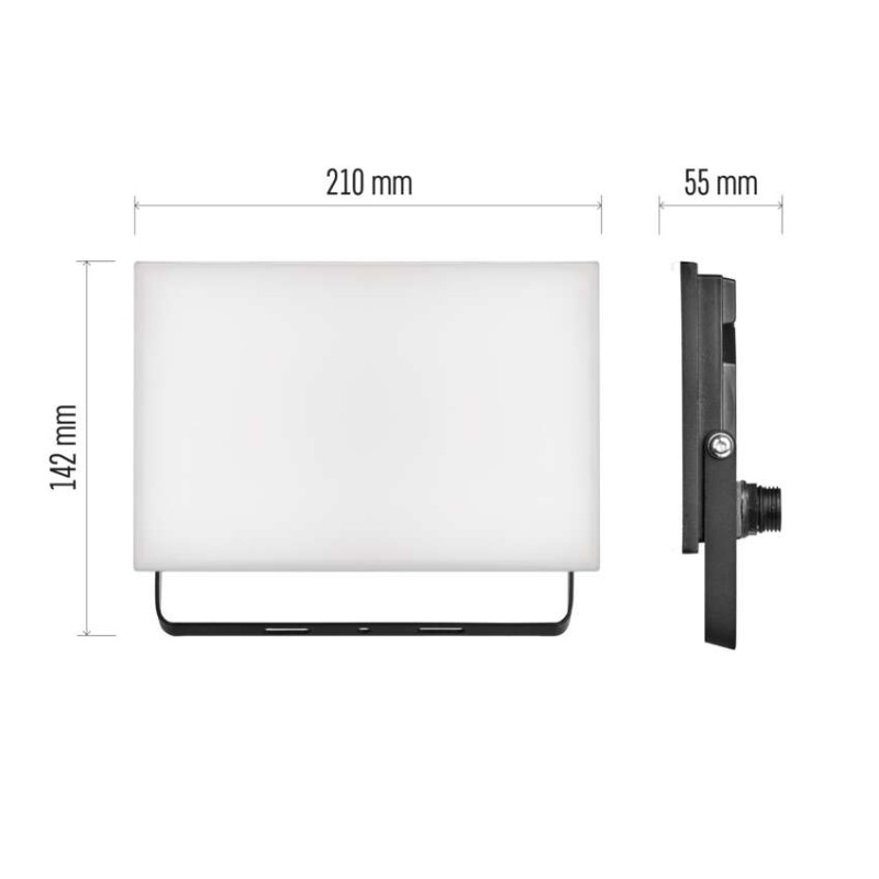 LED-Fluter TAMBO, 50 W, 5000 lm, IP65, schwarz