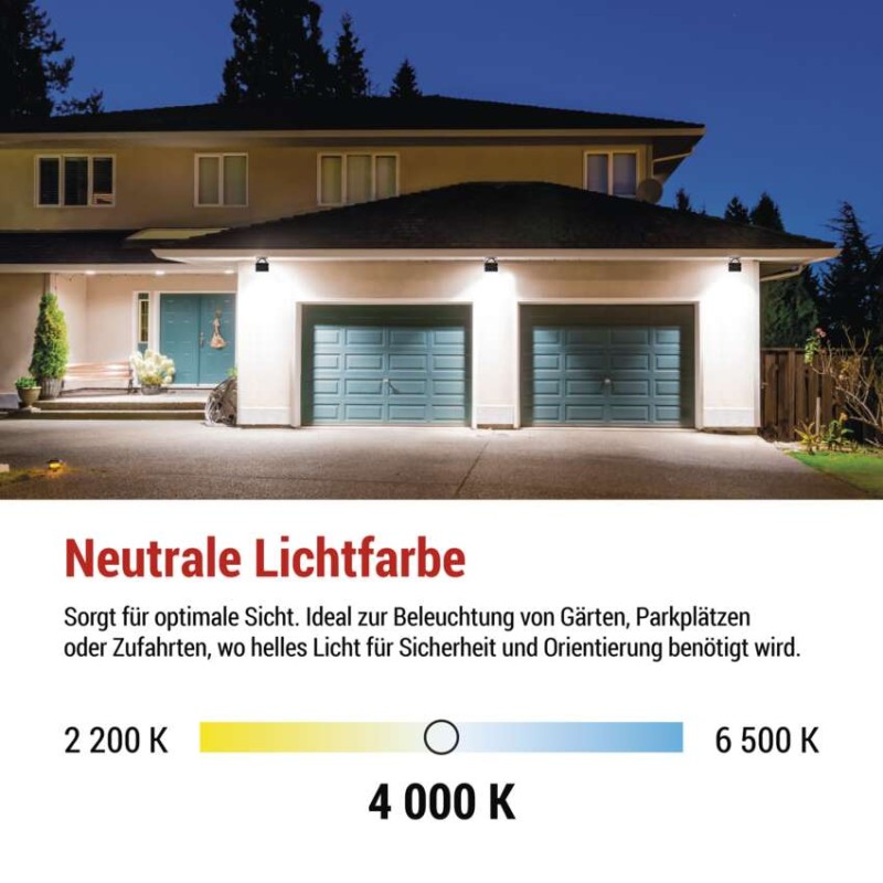 LED-Fluter TAMBO, 50 W, 5000 lm, IP65, schwarz