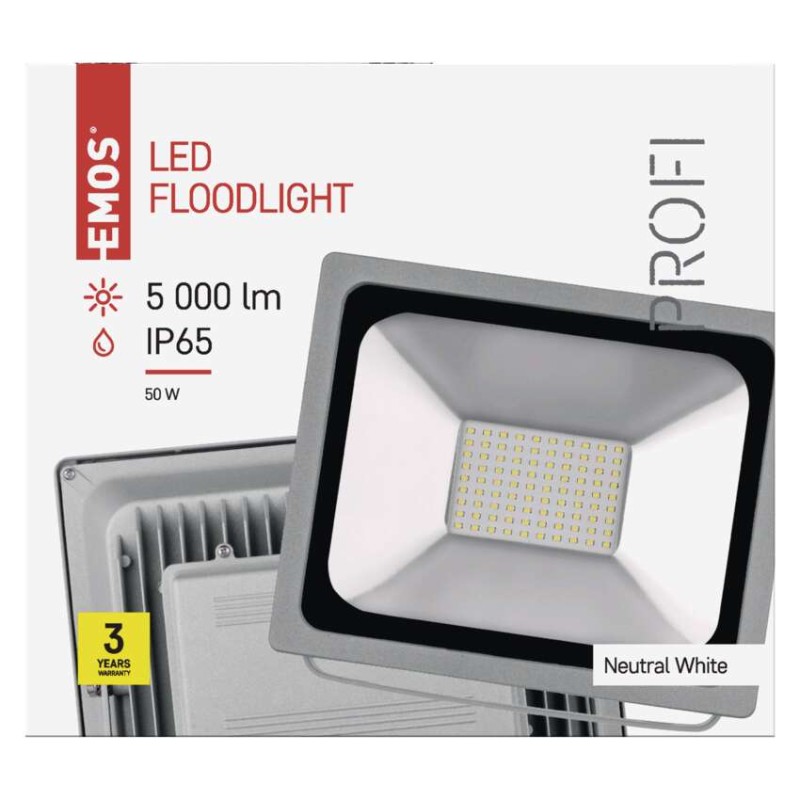 LED reflektor PROFI, 50W neutrální bílá