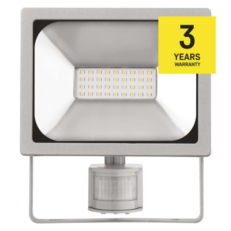 LED reflektor PROFI s pohybovým čidlem, 20W neutrální bílá