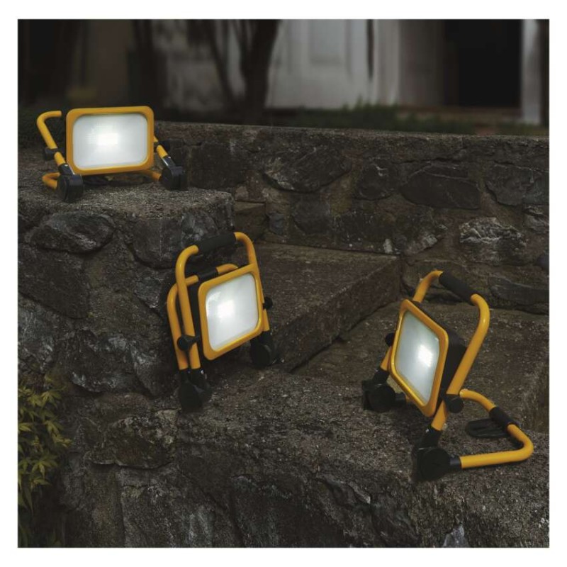 LED reflektor AKU nabíjecí přenosný, 10 W studená bílá