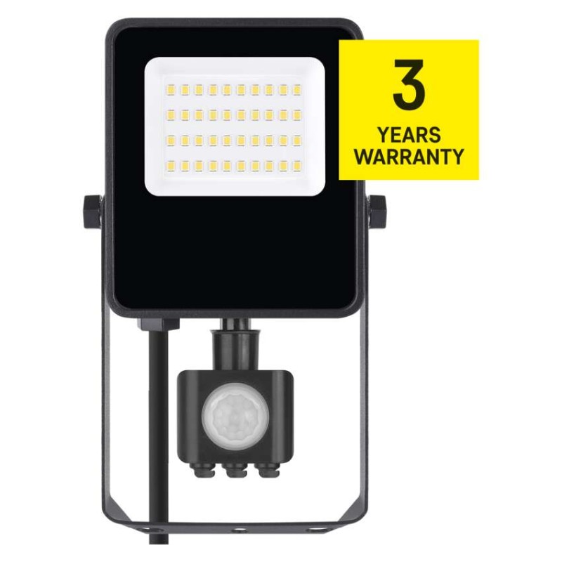 LED-Strahler VISIO mit Bewegungsmelder, 20 W, schwarz, neutral weiß