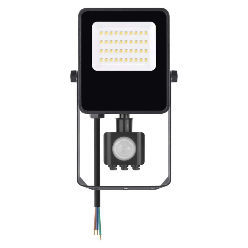 LED-Strahler VISIO mit Bewegungsmelder, 20 W, schwarz, neutral weiß