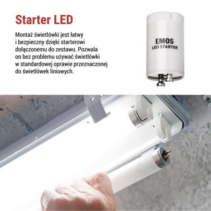 Żarówka LED liniowa T8 6,5 W 60 cm neutralna biel 10 szt.