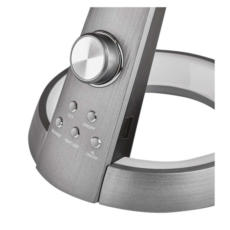 LED galda lampa JAMES, melna