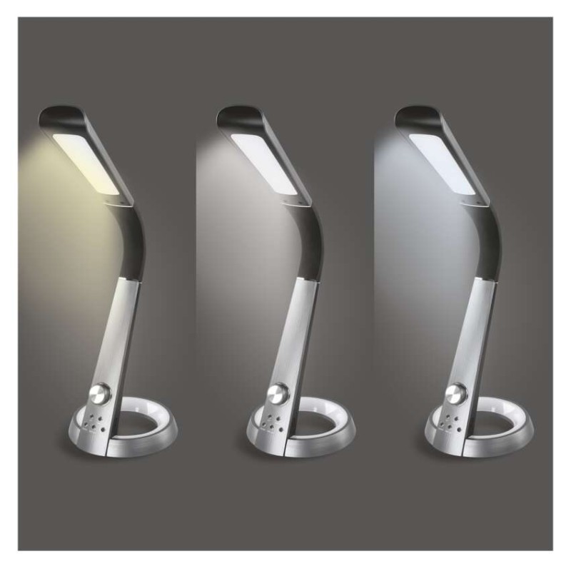 LED galda lampa JAMES, melna