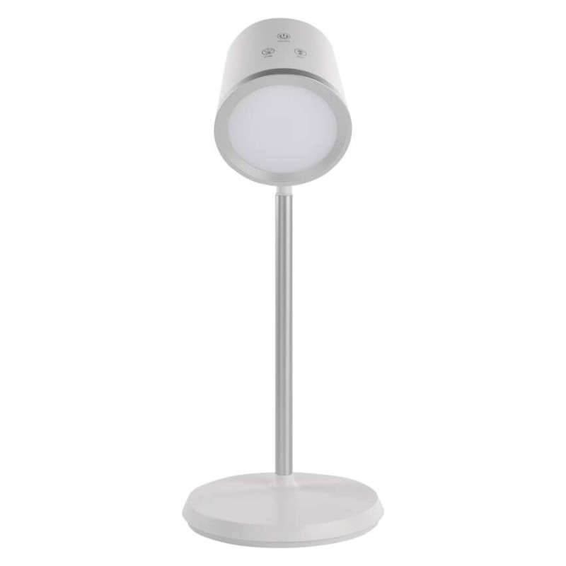 LED Schreibtischlampe ABBIE, wiederaufladbar, weiss